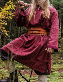 Tunika mit Bordüre "Halvor"  -  rot